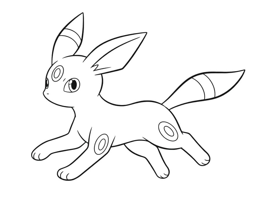 Kolorowanka Obraz Umbreon