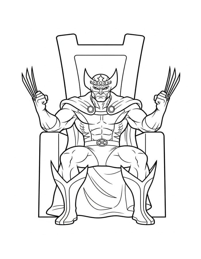 Kolorowanka Obraz Wolverine