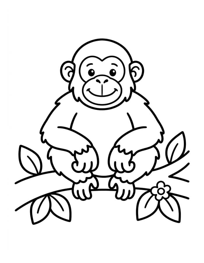 Kolorowanki Orangutan
