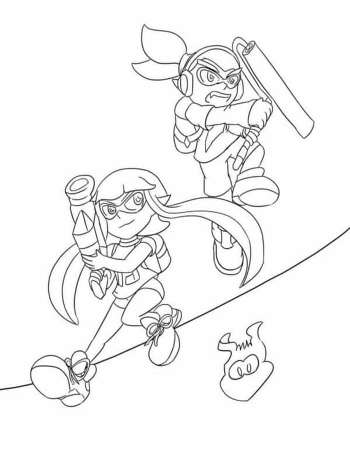 Kolorowanki Splatoon