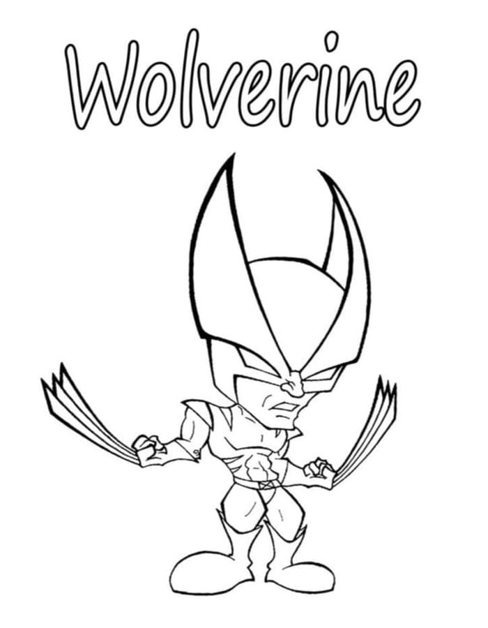 Kolorowanka Wolverine bezpłatny podstawowy
