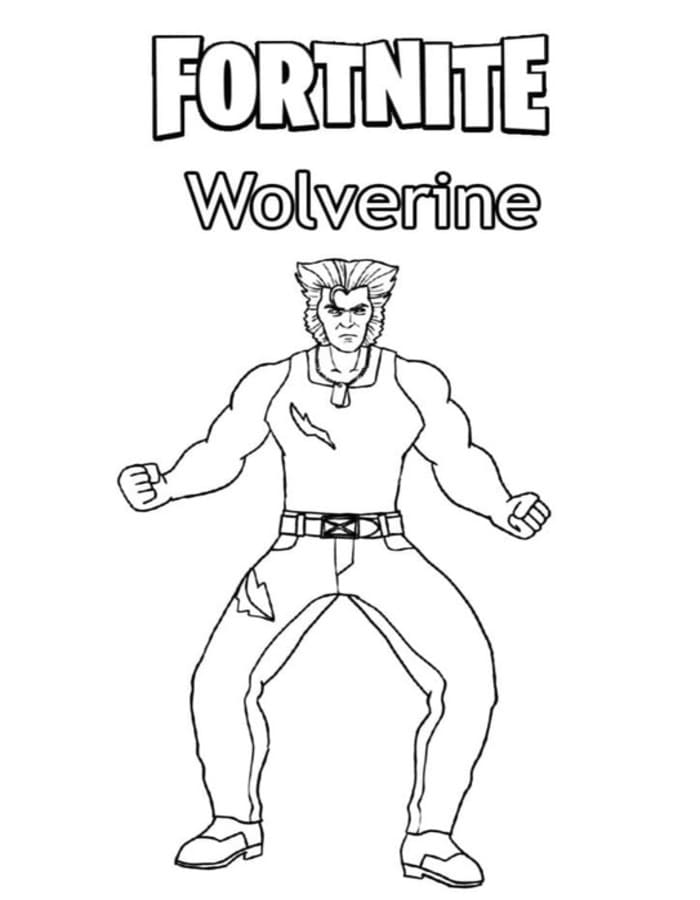 Kolorowanka Wolverine dla dzieci