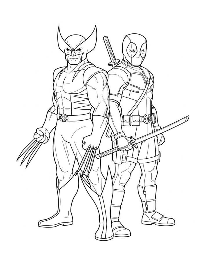 Kolorowanka Wolverine wydruku łatwy