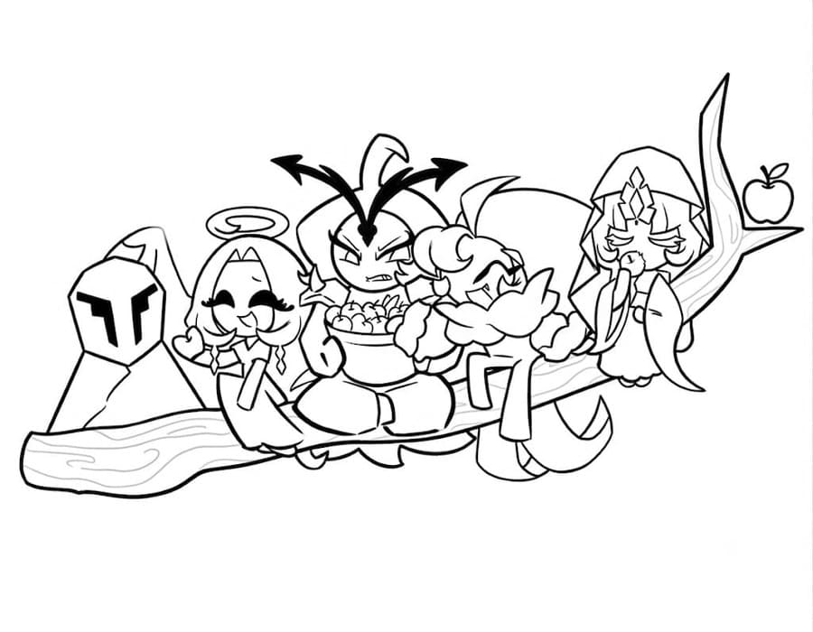 Kolorowanka Cookie Run bezpłatny łatwy