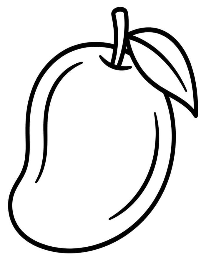 Kolorowanka Mango bezpłatny prosty