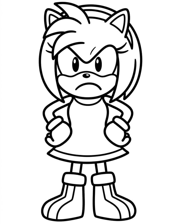 Kolorowanki Amy Rose