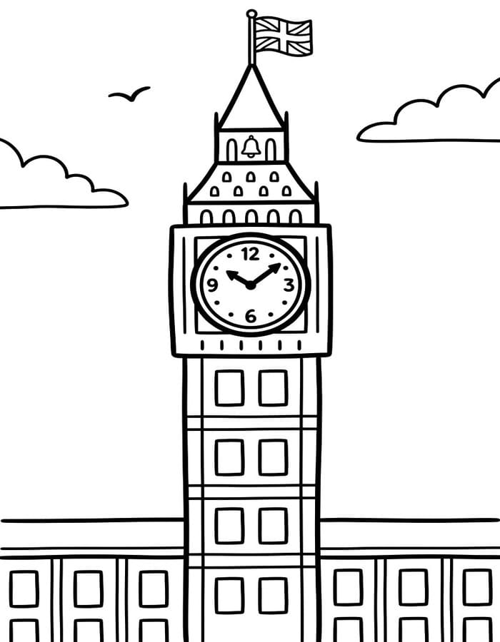 Kolorowanki Big Ben