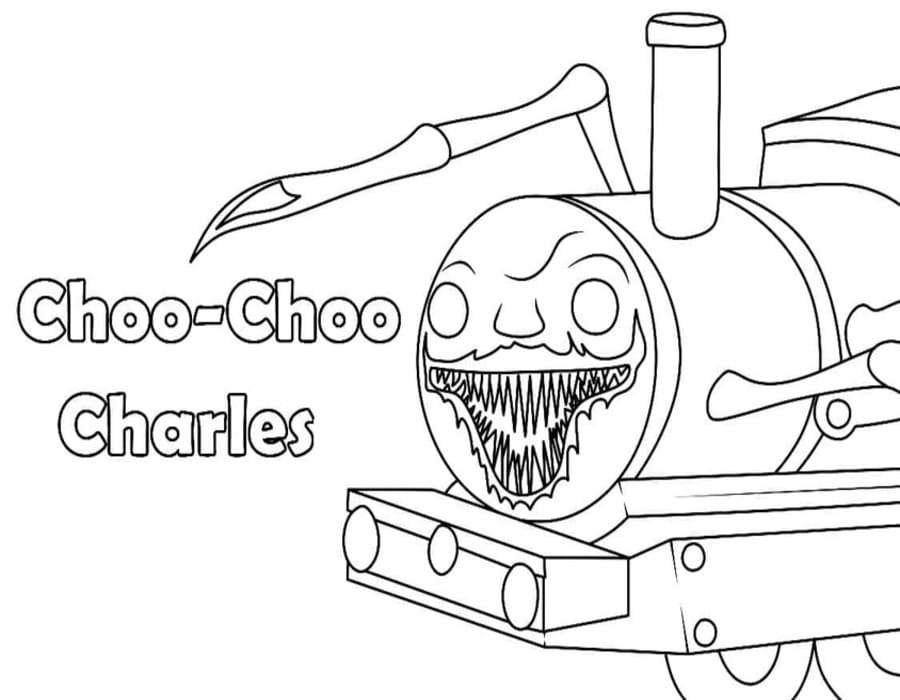 Kolorowanka Narysuj Choo Choo Charles bezpłatny podstawowy