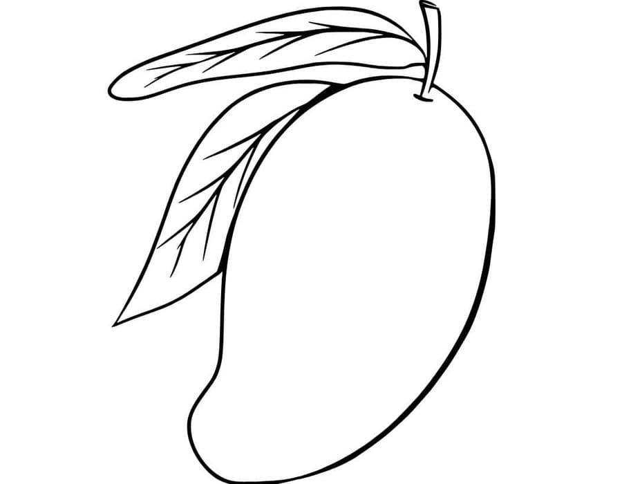 Kolorowanka Narysuj Mango