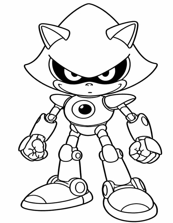Kolorowanki Metal Sonic