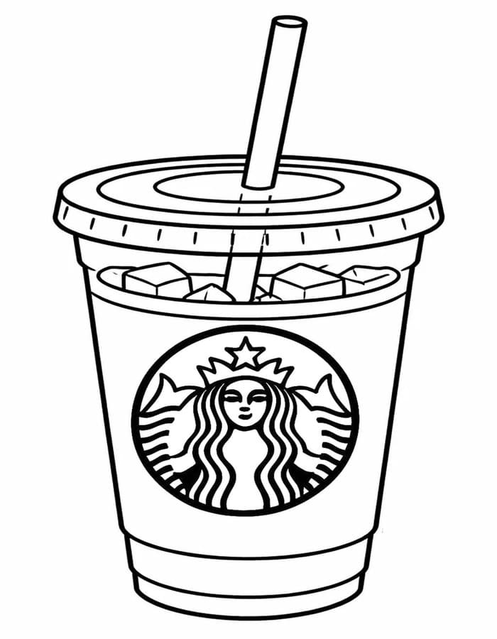 Kolorowanka Narysuj Starbucks bezpłatny
