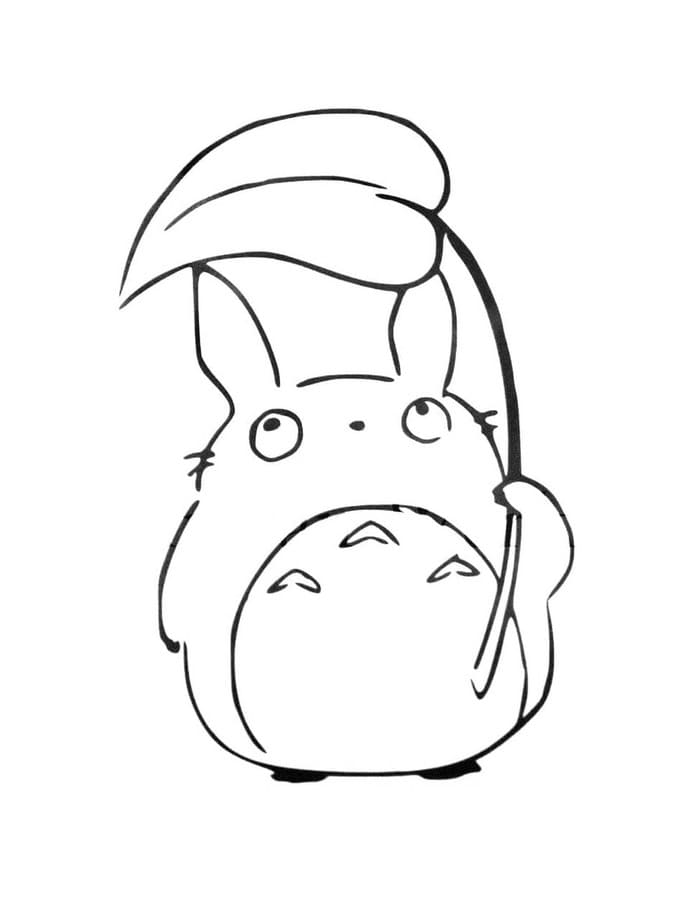Kolorowanka Narysuj Totoro