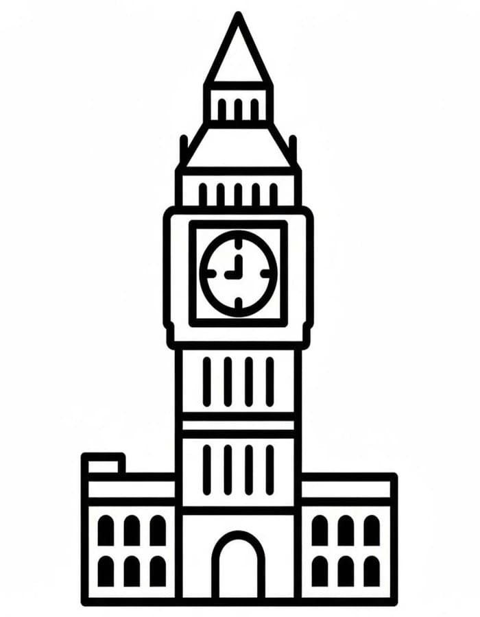 Kolorowanka Obraz Big Ben