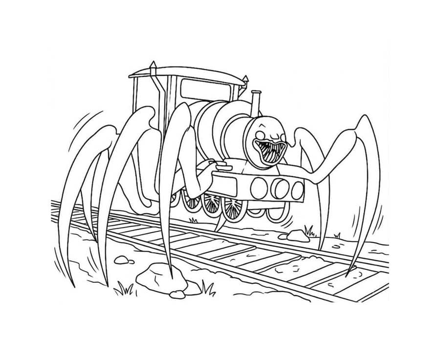 Kolorowanka Obraz Choo Choo Charles wydruku