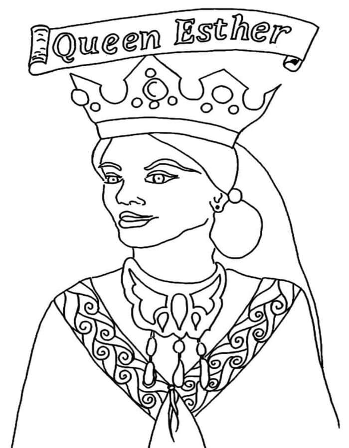Kolorowanka Obraz Estera