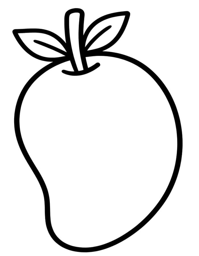 Kolorowanka Obraz Mango bezpłatny