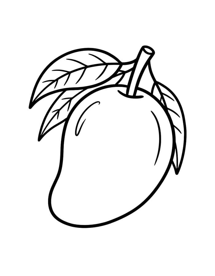 Kolorowanka Obraz Mango do druku
