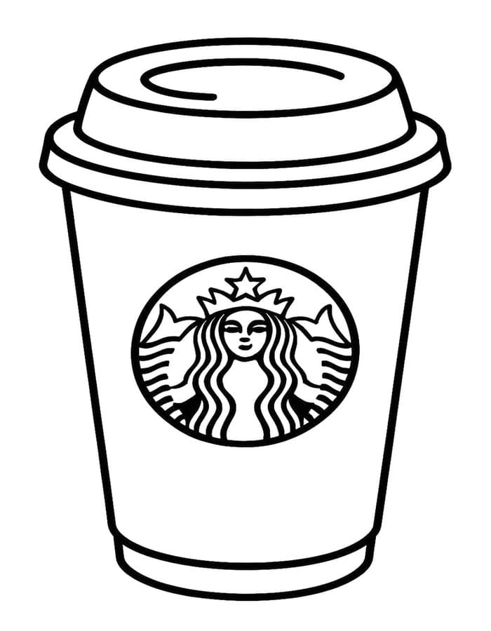 Kolorowanka Obraz Starbucks bezpłatny wydruku