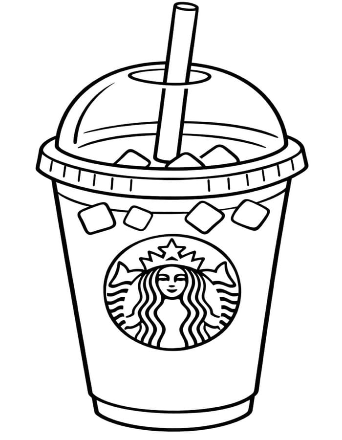 Kolorowanka Obraz Starbucks bezpłatny