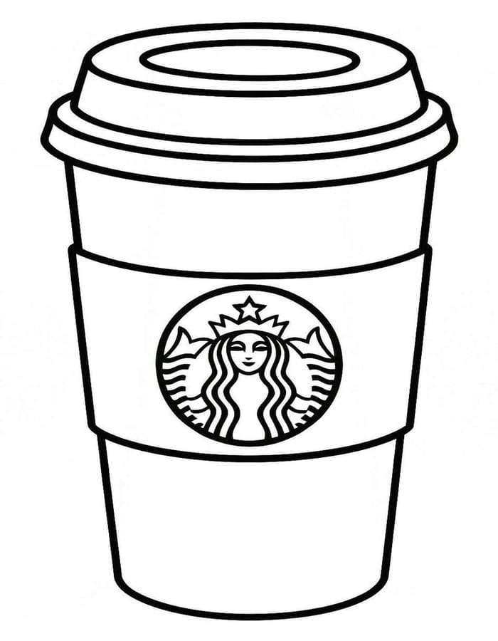 Kolorowanka Obraz Starbucks do druku