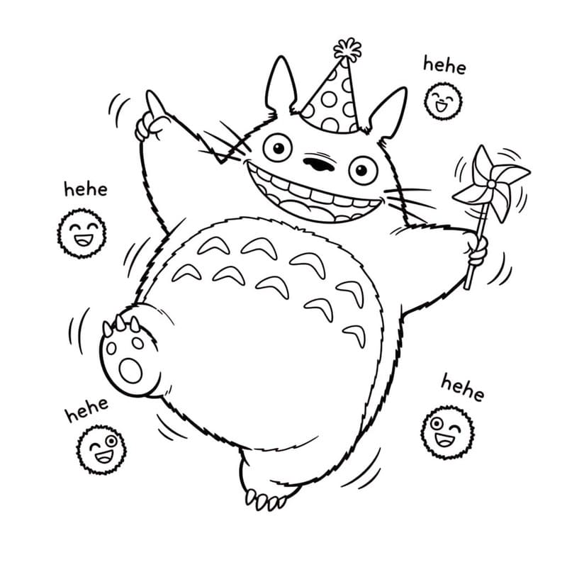 Kolorowanka Obraz Totoro bezpłatny