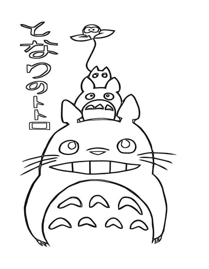 Kolorowanka Obraz Totoro wydruku