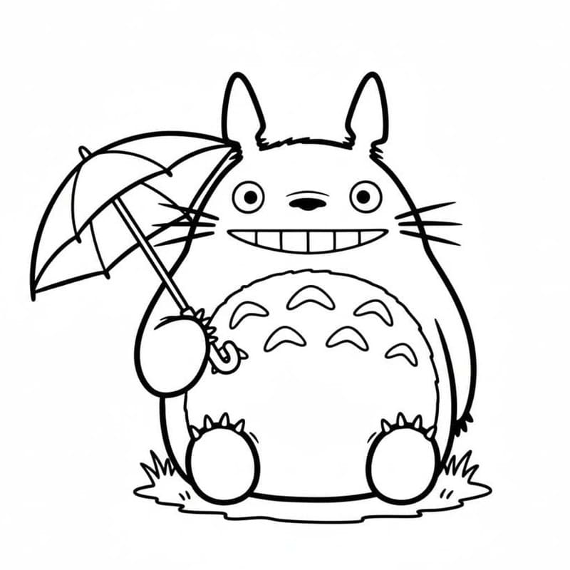 Kolorowanka Obraz Totoro