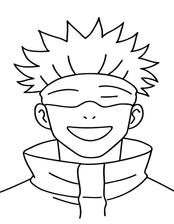 Kolorowanki Satoru Gojo