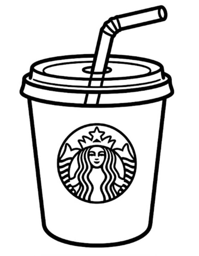 Kolorowanka Starbucks bezpłatny wydruku