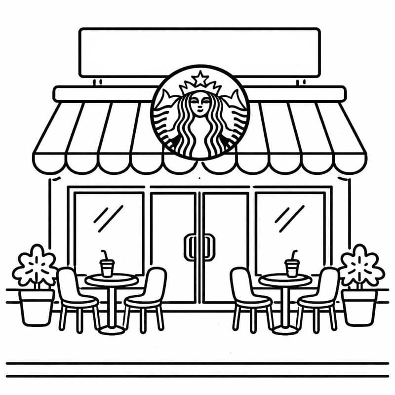 Kolorowanka Starbucks dla dzieci
