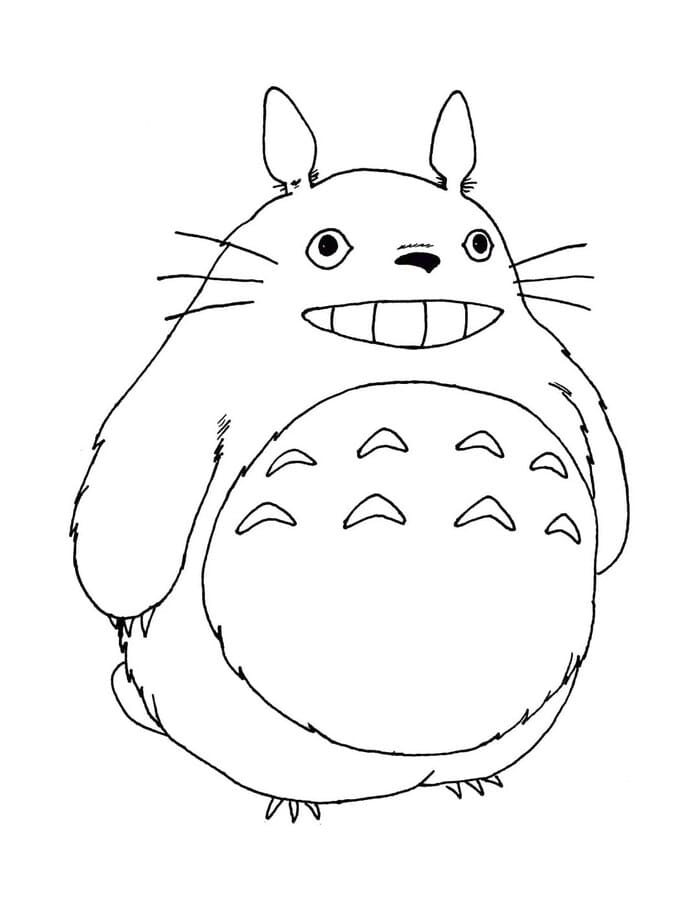 Kolorowanki Totoro