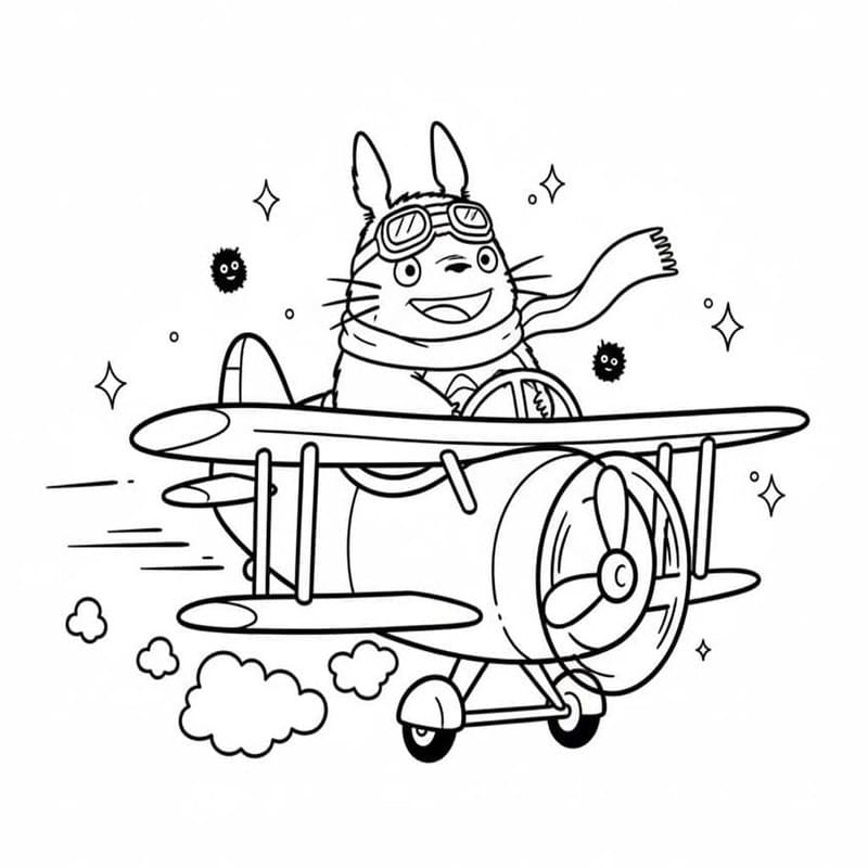 Kolorowanka Totoro bezpłatny