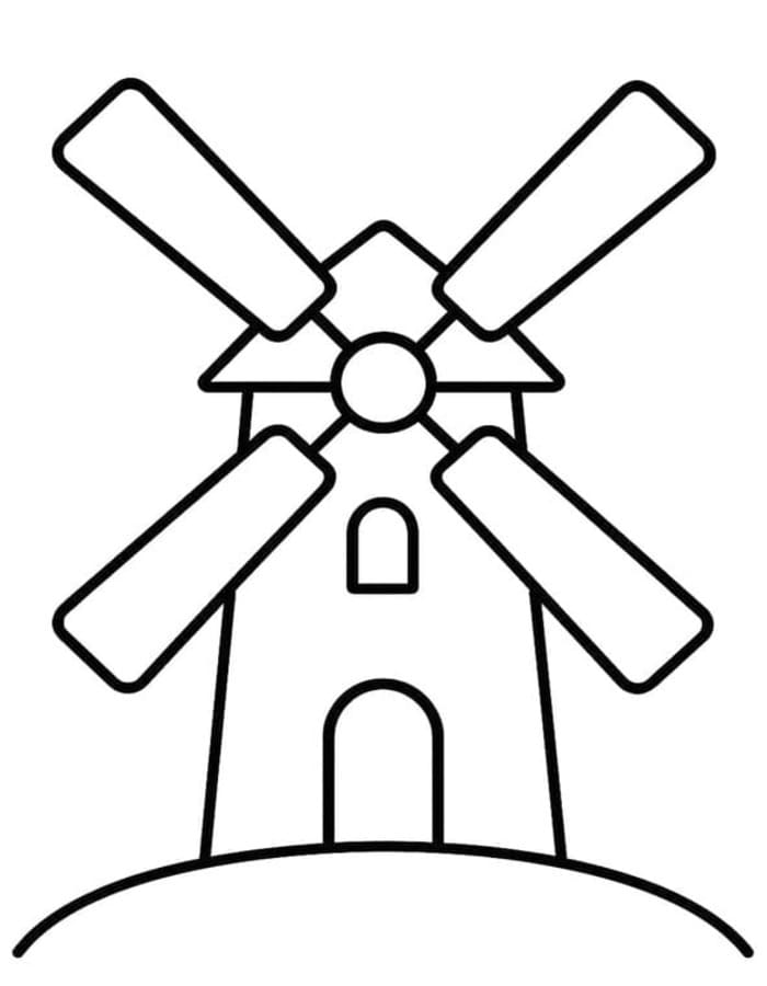 Kolorowanki Wiatrak