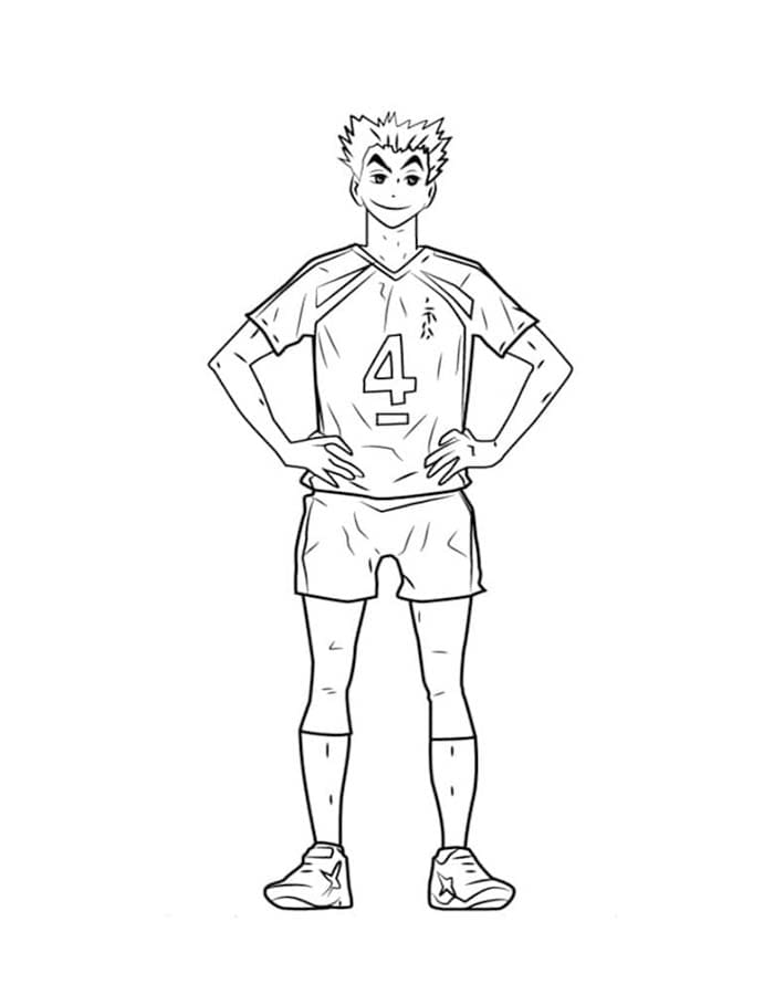 Kolorowanka Haikyuu bezpłatny