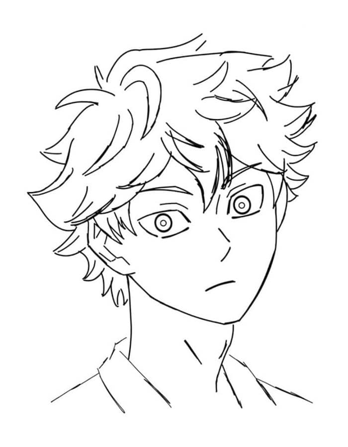 Kolorowanka Haikyuu wydruku łatwy