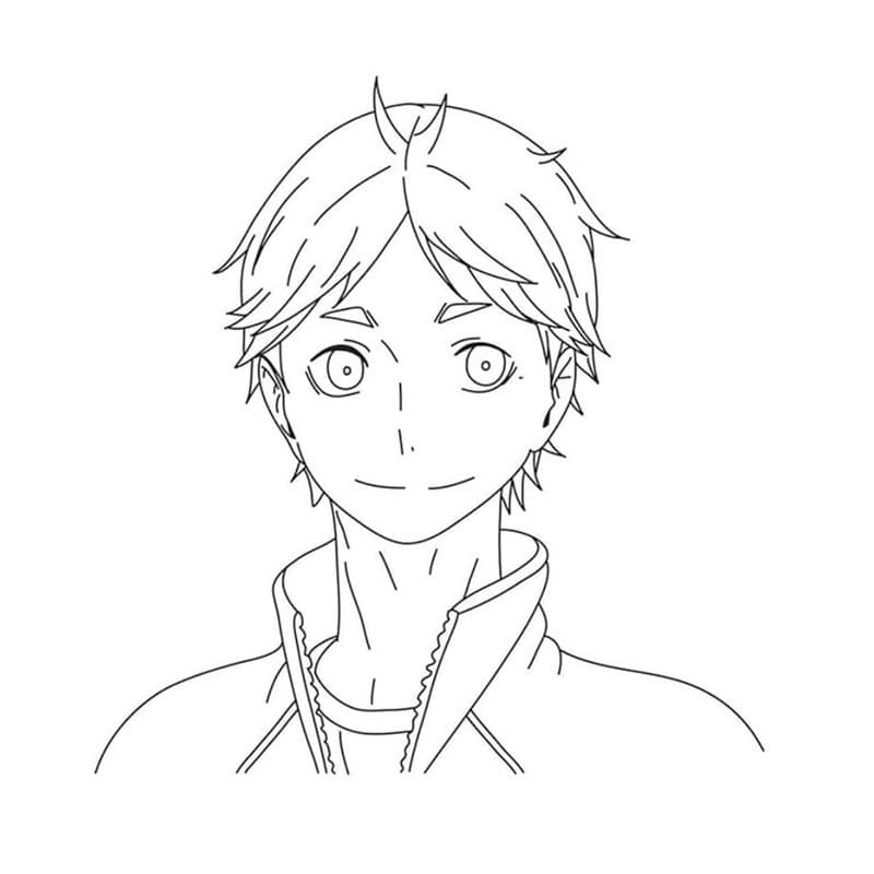 Kolorowanka Haikyuu wydruku