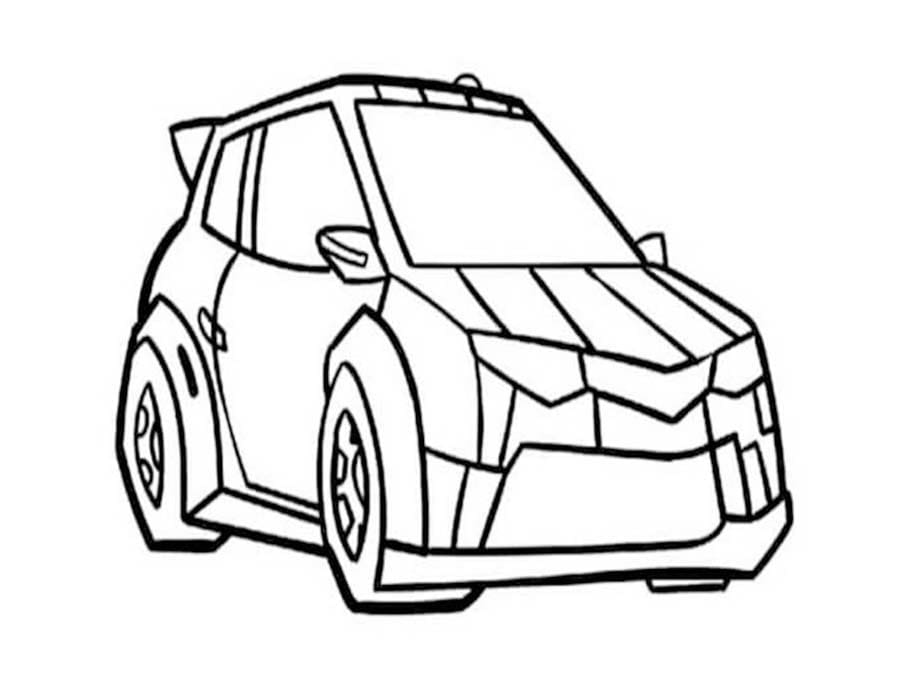 Kolorowanka Narysuj Bumblebee prosty