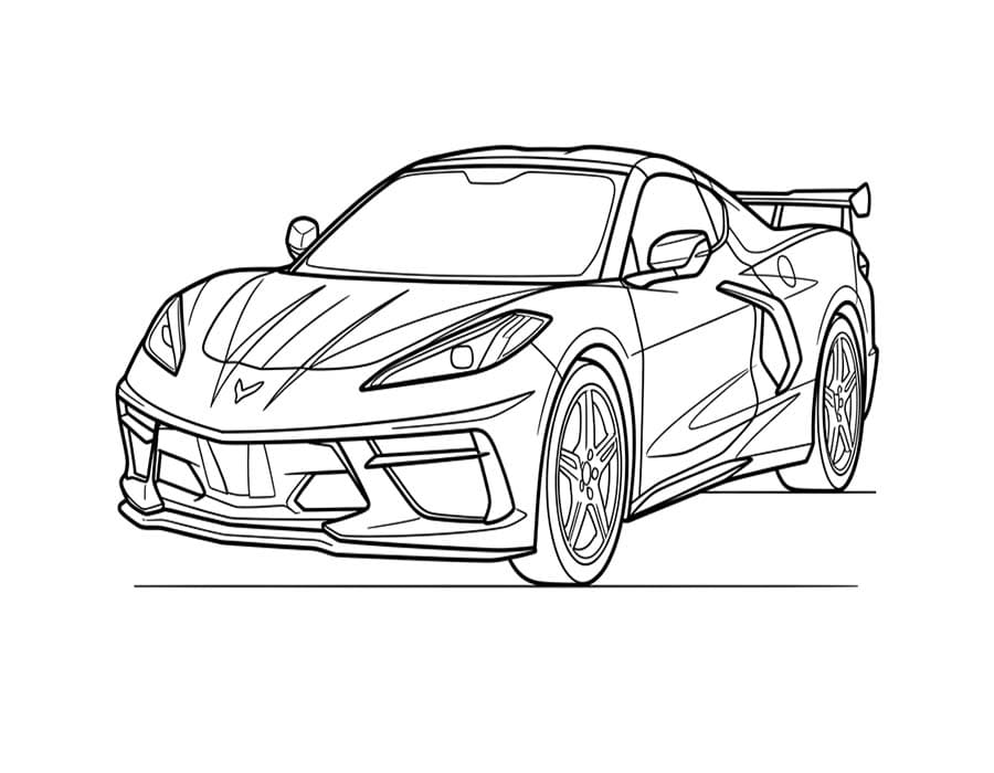 Kolorowanki Corvette