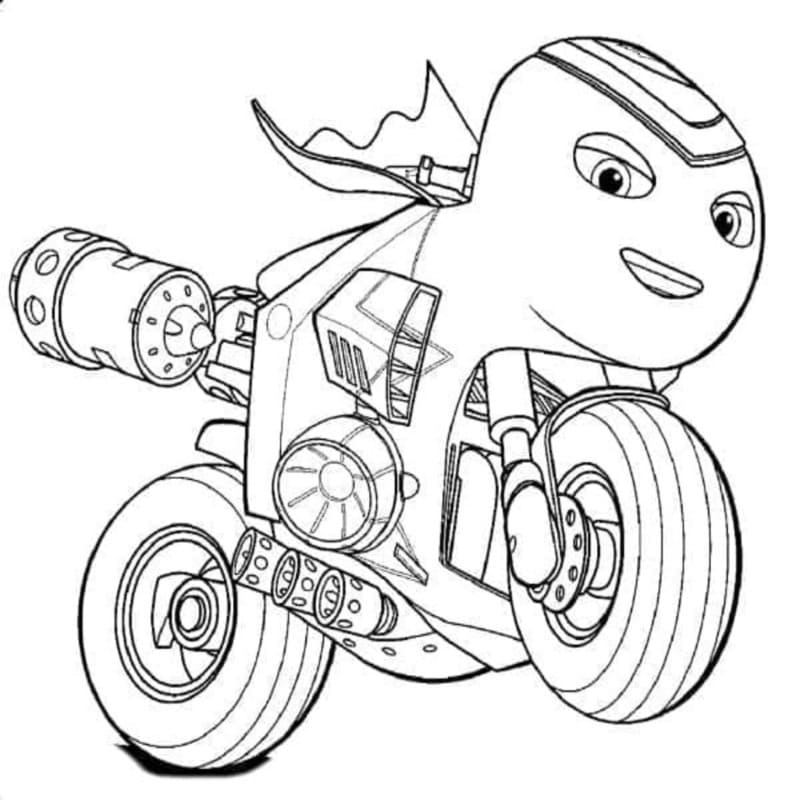 Kolorowanka Narysuj Ricky Zoom