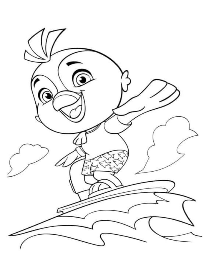 Kolorowanka Narysuj Top Wing wydruku prosty
