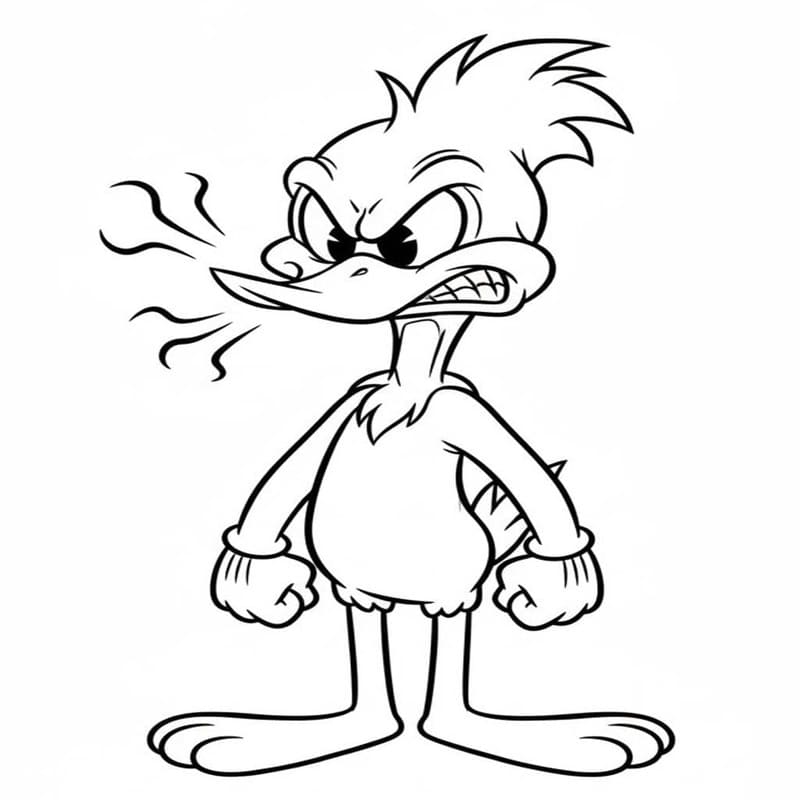 Kolorowanka Narysuj Woody Woodpecker bezpłatny podstawowy