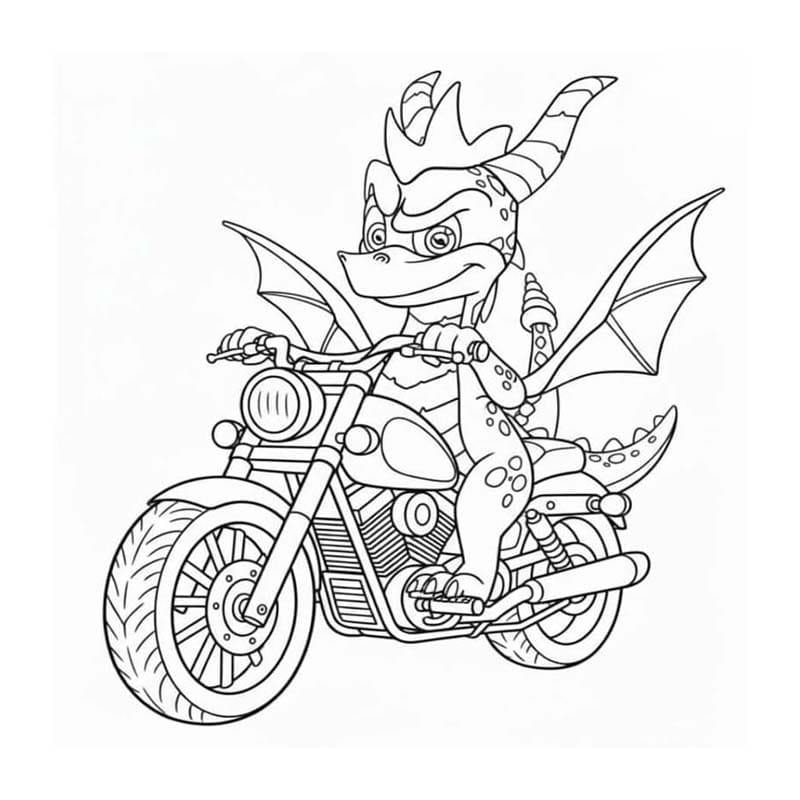 Kolorowanki Obraz Spyro bezpłatny
