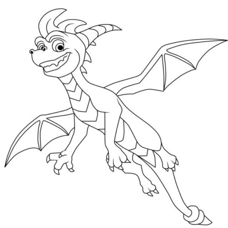 Kolorowanki Obraz Spyro wydruku