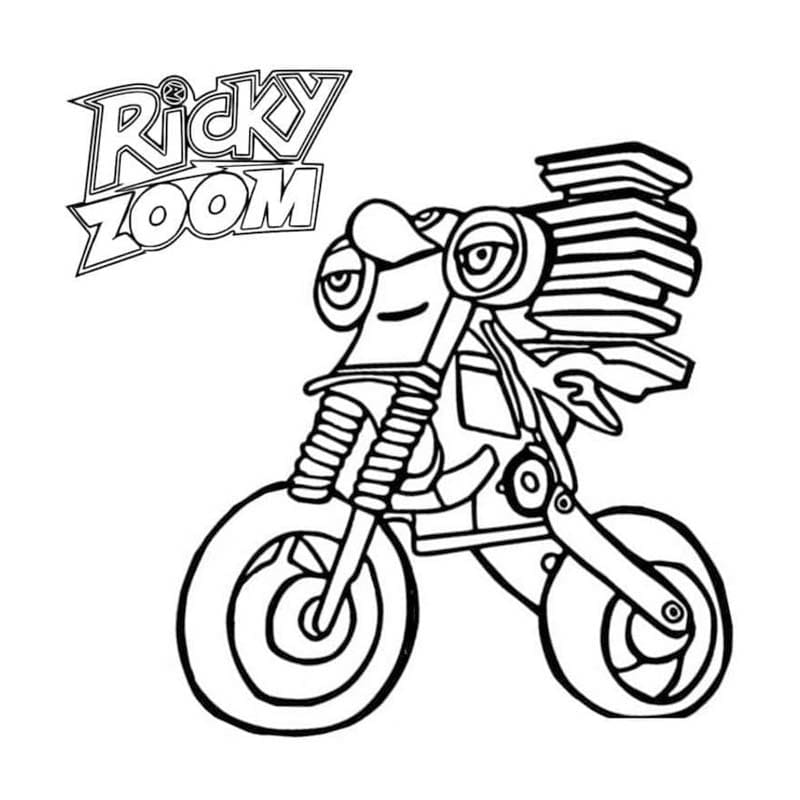 Kolorowanka Ricky Zoom wydruku podstawowy