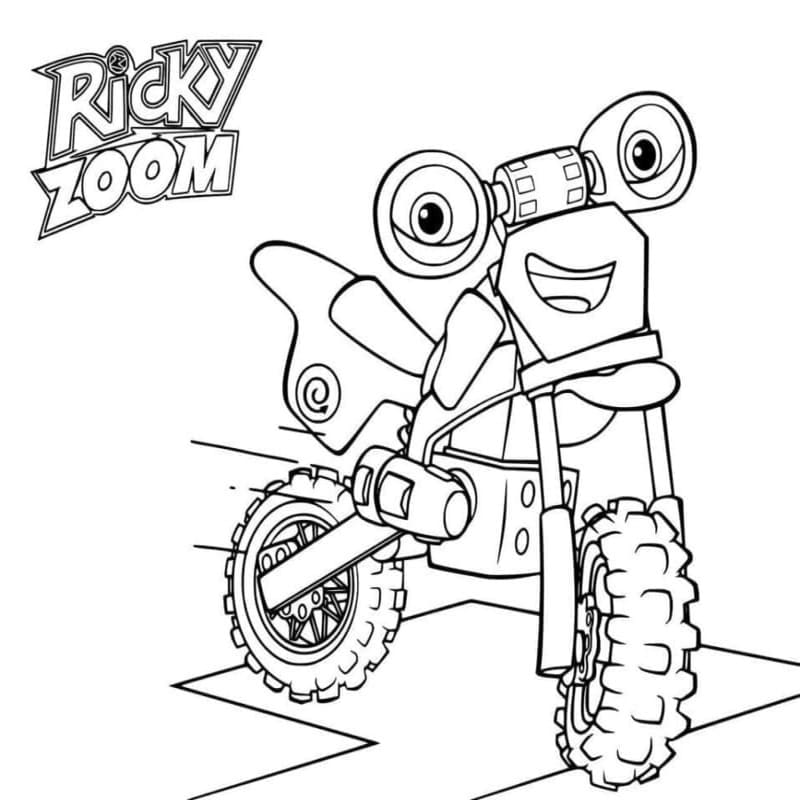 Kolorowanka Ricky Zoom wydruku