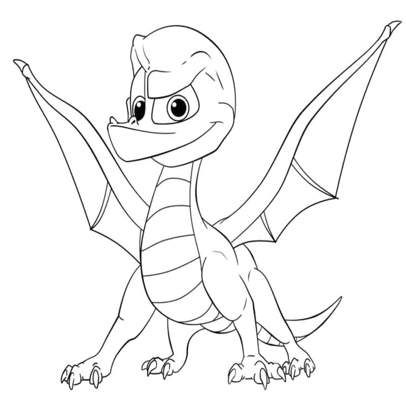 Kolorowanka Spyro bezpłatny prosty