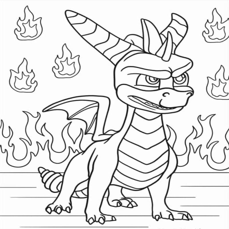 Kolorowanki Spyro dla dzieci
