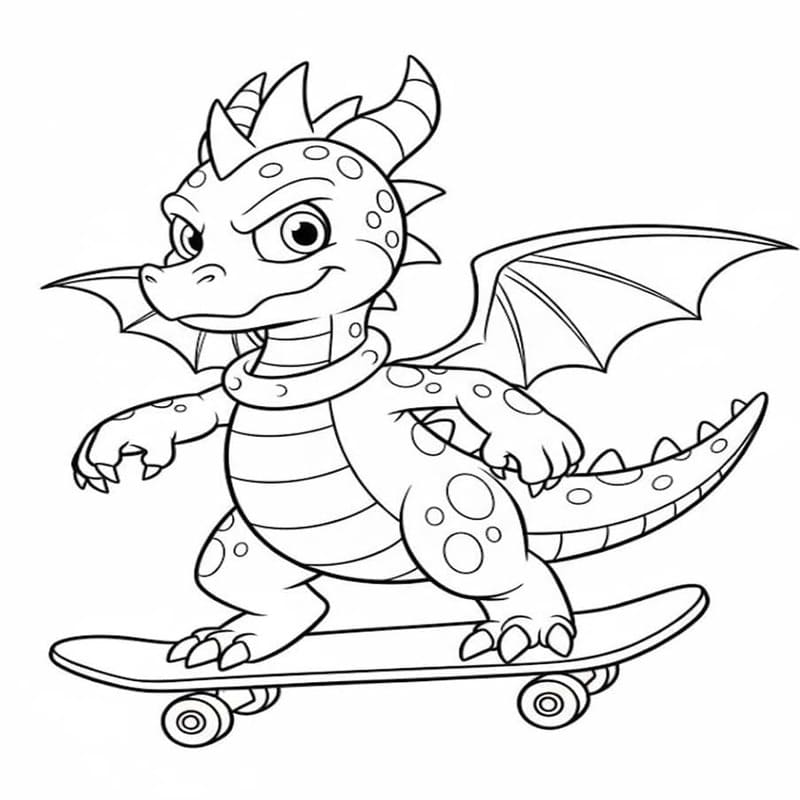 Kolorowanka Spyro wydruku podstawowy