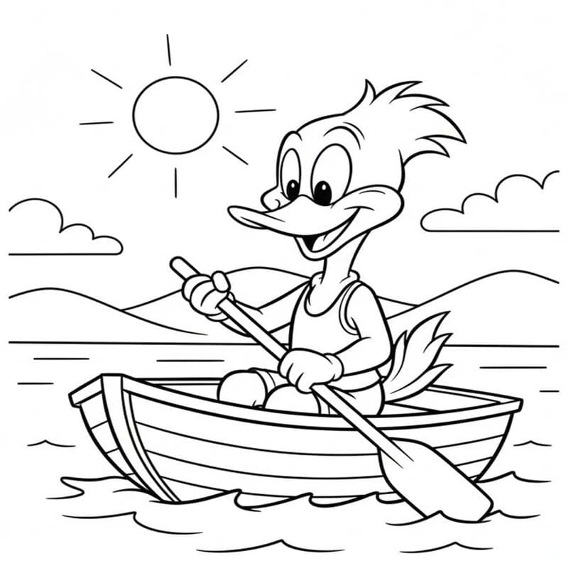 Kolorowanka Woody Woodpecker bezpłatny podstawowy
